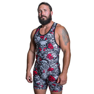 Combinaisons de lutte sublimées pour hommes, style hip-hop, pour compétition - Product Image 1