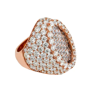 Luxury Iced <b>Emerald</b> Cut 20ct VVS Moissanite Prong Set Classic Hiphop Wedding Engagement Rose Gold Plated 925 <b>Silver</b> Custom <b>Ring</b> - Product Image 3