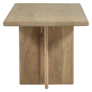 Minimalist Design <b>Foldable</b> Mango Wood Dining <b>Table</b> <b>with</b> Stable T-<b>Legs</b> for Modern Home Furniture - Product Image 4