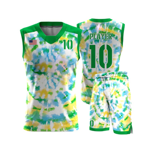 Quick-drying custom basketball jerseys with size options single-line breathable basketball jerseys - Product Image 2