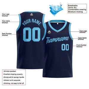 Ensemble d'uniformes de basketball personnalisés pour femmes et hommes, avec nom d'équipe, sublimation, réversible, respirant, sans manches, col rond/col en V - Product Image 3