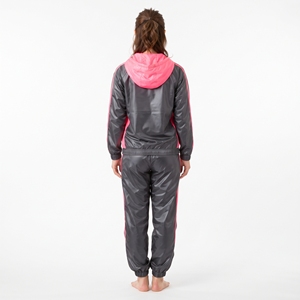 <b>Women's</b> Hooded Sweating Suit Tracksuit Set Waterproof <b>Jogger</b> <b>Outfit</b> With Letter Print - Product Image 4
