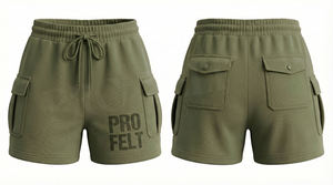 Nuevo Diseño de Última Moda, Pantalones Cortos Deportivos de Cintura Media, 100% Algodón, Lisos, Ecológicos, Transpirables, de Secado Rápido, Personalizables - Product Image 4