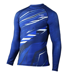 Maillot de bain homme en polyester et élasthanne 220g, anti-bactérien, respirant, UPF50, manches longues, personnalisé, OEM, vente en gros - Product Image 4