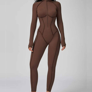 <b>One</b> Piece Yoga Workout Breathable Quick Dry Women's Jumpsuit Factory Direct Supply Women Slim Fit Jumpsuit - Product Image 1