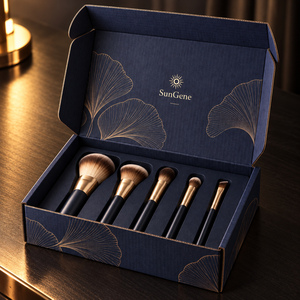 Estuche de cartón corrugado personalizado Indigo Brush para una colección de brochas de maquillaje - Product Image 5