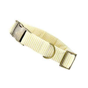 Collier de chien de luxe nouveau Design personnalisé naturel écologique organique plaine 100% coton colliers pour animaux de compagnie accessoires de boucle en zinc - Product Image 1