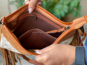 Nouveau sac à main usiné à franges cheveux sur peau de vache sculpture sac à bandoulière pour femmes concepteur en cuir véritable luxe multi-usages sacs à main - Product Image 6