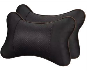 Ergonomic Luxury Waterproof PU Car Headrest <b>Pillow</b> with Memory Foam for <b>Neck</b> <b>Support</b> and Driving Comfort - Product Image 1