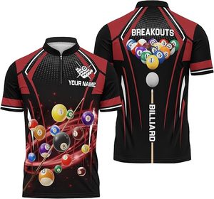 Maillot de billard personnalisé à demi-zip 8 Ball - Product Image 5