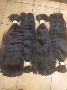 มาใหม่20-30นิ้วผมมนุษย์ทอสองชั้นเป็นลอนสำหรับต่อผมมนุษย์ผมชาวอินเดียนุ่ม - Product Image 6