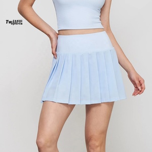 Women's Quick Dry Spandex/Cotton Tennis Dress TWILL SPORTS Wholesale College Girl Adult Sports Wear for Running - Product Image 4