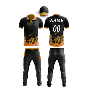 2026 Light Weight Comfortable Polyester Short Sleeve Cricket Uniforms Factory Made with New Design OEM Service Available - Product Image 5