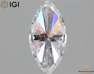 ปรับแต่งได้ตามต้องการ 1.00 CT เพชรทรงมาร์คีส์เจียระไนแบบ CVD ที่เพาะเลี้ยงในห้องปฏิบัติการ สี D ความสะอาดระดับ VS1 พร้อมใบรับรอง IGI สำหรับแหวนหรูหรา - Product Image 4
