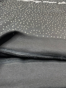 Custom Hoodies Embroidered Men Rhinestone Hoodie Heavyweight High Quality Sweatshirts - Product Image 5