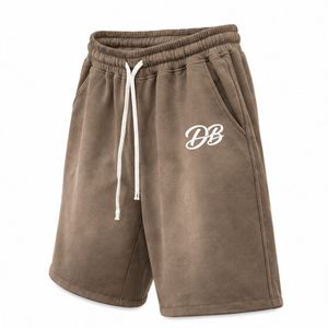 Shorts en molleton surdimensionnés pour hommes, mélange de coton de qualité supérieure, style streetwear décontracté, fabricant OEM ODM, vente en gros - Product Image 4