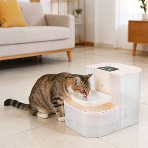 Bebedero Inalámbrico para Mascotas de 4.5L con Doble Tanque y Filtración, Dispensador Automático de Agua para Mascotas, Fácil de Limpiar, Tazón y Comedero para Perros y Gatos - Product Image 5