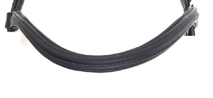 Brida de cuero para caballo con tela brillante, hebilla de acero inoxidable, logotipo y colores personalizados - Product Image 3