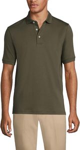 LAKESIDE IMPACT เสื้อโปโลแขนสั้นผู้ชายสีเขียวมะกอกแห้งเร็วผ้าถักเนื้อแน่นสวมใส่สบาย - Product Image 3