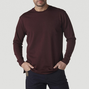 Custom Logo Printed Design Solid Slim Fit Casual Long Sleeve T <b>Shirts</b> for <b>Men</b> High Quality Quick Dry Lightweight Breathable - Product Image 1