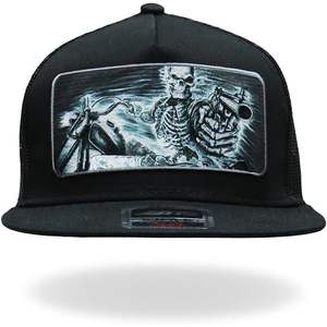 หมวกแก๊ปทรงทรัคเกอร์หนังปรับได้ ปี 2025 ขนาดเดียว พิมพ์ลาย 'MPAHXX' ด้านหน้า ปักลาย 'Hats' - Product Image 6