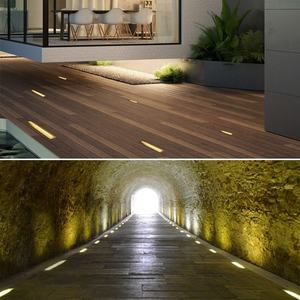 Lumière LED linéaire encastrée extérieure pour pavés, éclairage souterrain pour place publique, entrée de centre commercial, blanc chaud, étanche IP68, 24V, 120W - Product Image 4