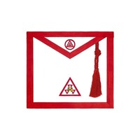 Tablier de Maçonnerie Brodé à la Main de Haute Qualité en Gros, Col en Coton et Cuir pour Maître Maçon, Patch Brodé Magnétique