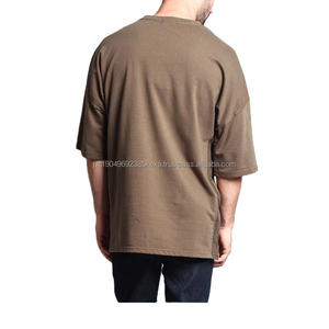 Camiseta de Hombre de Alta Calidad, Camiseta Lisa de 250 GSM, Peso Pesado, Impresión de Logotipo, Servicio OEM - Product Image 1