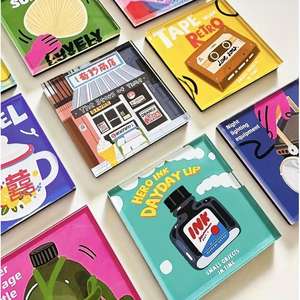 Kit de badges en acrylique transparent, 20 ensembles avec aimants souples et adhésifs pour photos, albums, autocollants, rectangulaires - Product Image 3