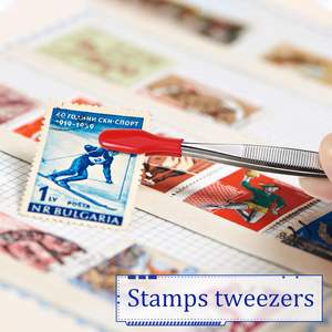 Juego de 4 Pinzas de Acero Inoxidable de Precisión, Duraderas, con Punta Dentada, Anti-Rayaduras, para Joyería, Laboratorio, Manualidades, Manipulación de Monedas - Product Image 4