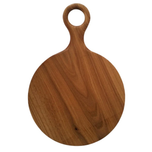Planche à découper en bois, plateau à fromage, planche à découper les fruits, plateau rond fantastique pour pizza avec poignée pour légumes - Product Image 3