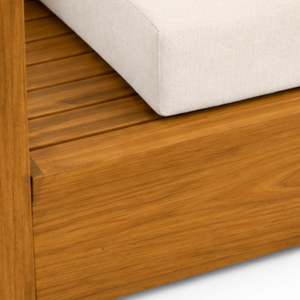ARTERRA - Juego de Tumbonas de Lujo para Exteriores de Madera de Teca con Ruedas, Resistentes al Agua y a la Intemperie, para Playa, Resort, Patio - Product Image 5