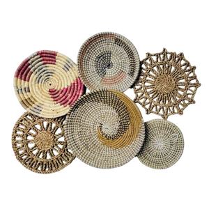 Classic Home Decor Seagrass Wall Hanging Basket for Living Room for <b>Mats</b> and Pads - Product Image 4