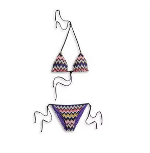 Conjunto de Bikini Sexy de 2 Piezas Personalizado por el Fabricante para Mujer, Traje de Baño Triangular con Tirantes y Falda, Tanga, Ropa de Playa - Product Image 5