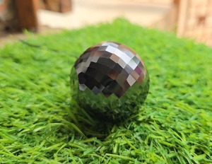 เพชรโมอิสซาไนต์ทรงกลมสีดำ น้ำหนักประมาณ 602 กะรัต พร้อมเจาะรู คุณภาพการเจียระไนระดับ AAA - Product Image 1