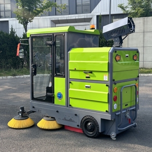 Nouveau balayeuse autoportée électrique avec brosse de balayage de 2500 mm de largeur, pour le nettoyage des grandes routes, capacité de la benne de 220 L - Product Image 5