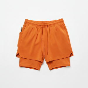 Hot Sale Double deck 2 in1 Quick Dry Gym Short Pants <b>Tight</b> Training Running Shorts Men Fitness Customs Men's Shorts - Product Image 5