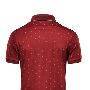 Polo de golf pour homme à séchage rapide avec logo personnalisé, respirant, extensible, tricoté sans couture, brodé, à manches courtes, tee-shirt de performance - Product Image 4