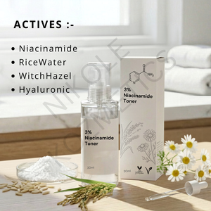 Tónico Facial Hidratante con 3% de Niacinamida y Vitamina E de Nikole Kozmetics, con Glicerina y Agua de Arroz para Todo Tipo de Piel - Product Image 4