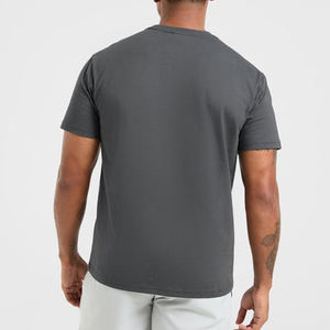 Camisetas de Algodón 100% de Alta Calidad con Logotipo Bordado e Impreso, al por Mayor con MOQ Bajo, Camisetas Lisas para Hombre, Personalizadas para Verano - Product Image 2