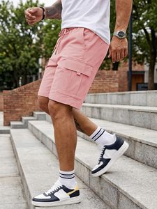Durable <b>Stretch</b> Fabric for Gym Shorts, Fitness & Sports Activities Men’s Stylish Athletic Shorts - Product Image 6
