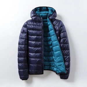 Winter New Men's Fashion Solid Color Light and <b>Thin</b> Casual <b>Puffer</b> <b>Jacket</b> Canvas Breathable Eco-Friendly - Product Image 1