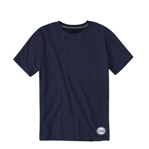 Custom Printed Front Logo Eco-Friendly Bamboo Cotton Blend <b>Men's</b> Performance T-<b>Shirt</b> Quick Dry Gym Sweat Wicking Athletic Tee - Product Image 5