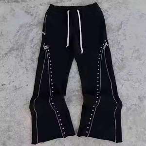 Conjunto Deportivo Personalizado con Logotipo OEM, con Pedrería, Talla Grande, Estampado, para Mujer, Negro, con Capucha, Cordón Ajustable, Largo, Casual, Sólido - Product Image 5