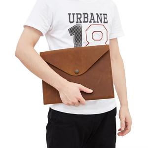 Funda de Piel Auténtica de Alta Calidad, Ligera y Vintage con Logotipo Personalizado para Laptop MacBook Air Pro de 13 Pulgadas LS-0230 - Product Image 6