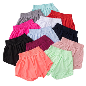 Shorts Deportivos de Punto para Mujer, Cintura Alta, Color Sólido, Secado Rápido, con Bolsillos, Cintura Elástica, Azul Claro - Product Image 6