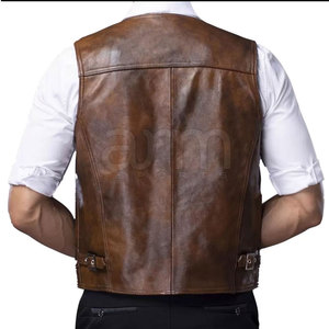 Chaleco de Cuero para Hombre, Precio Razonable, 100% Cuero, Material Duradero, Mejor Calidad, Transpirable, Gran Venta - Product Image 5