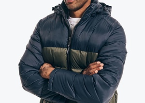 Chaqueta acolchada de color para hombre, abrigo con capucha a la moda, para exteriores, de burbuja, para invierno - Product Image 5