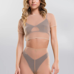 Top moderno de cuello alto para mujer, ideal para pole dance, de cintura alta, ligero, transpirable y elástico, para verano. - Product Image 4