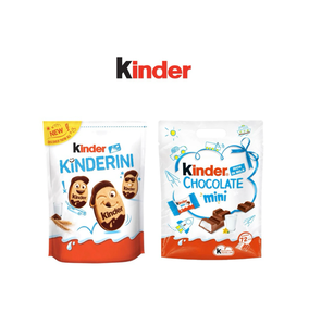 Venta al por mayor de Kinderr Kinderini, paquete de 10, 250g cada uno, caja de 10 galletas de leche y cacao con relleno cremoso - Product Image 6